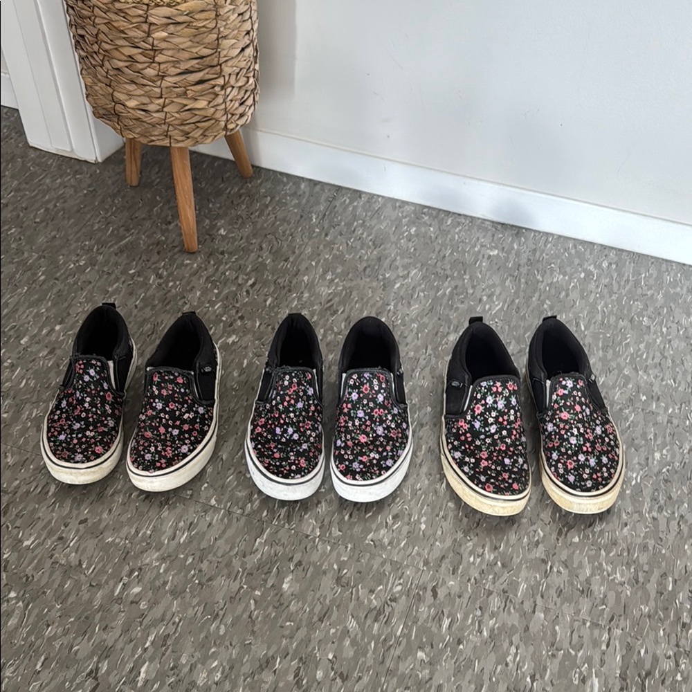 Floral kids Vans shoes